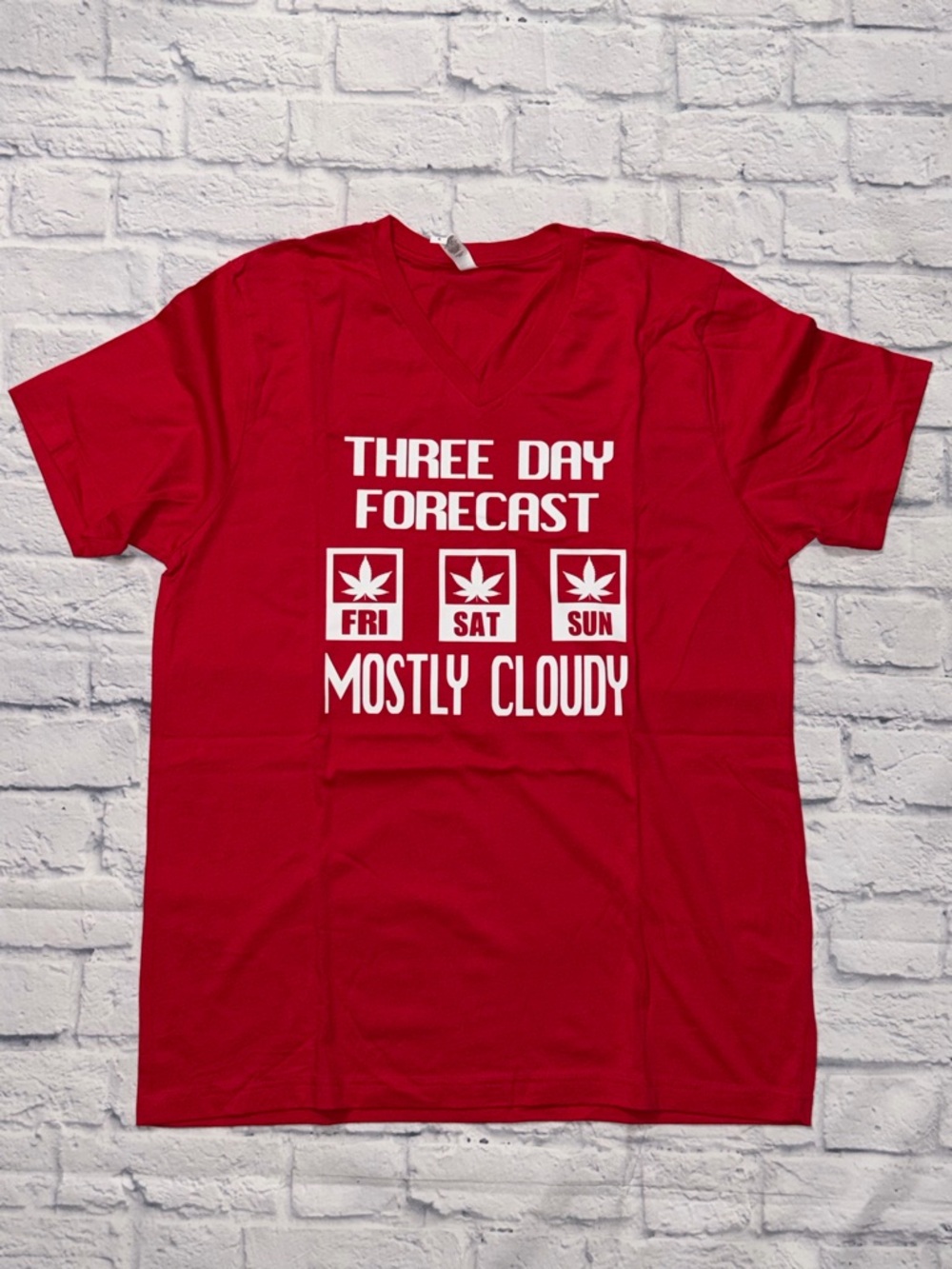 Three Day Forecast Graphic Tee - Red